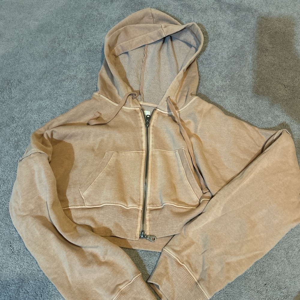 Aeropostale Tan Women's Hoodie Sweater